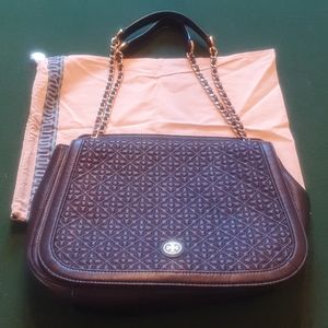 Tory Burch Black Bryant Quilted Leather Shoulder B